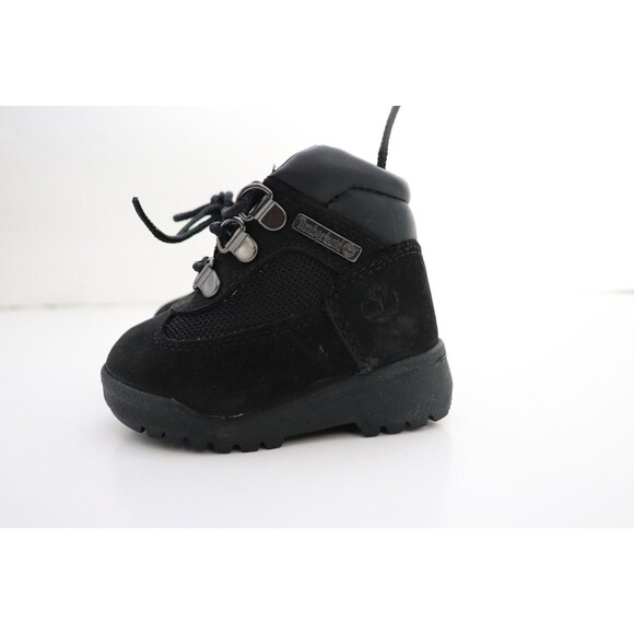 Timberland Toddler Mid Field Boot Black Nubuck TB0A1ADB Sz 4‎ - Picture 4 of 6